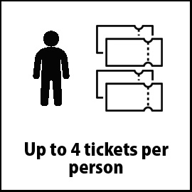 Up to 4 tickets per person
