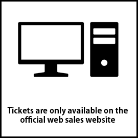 Ticket sales are only avallable on the official website